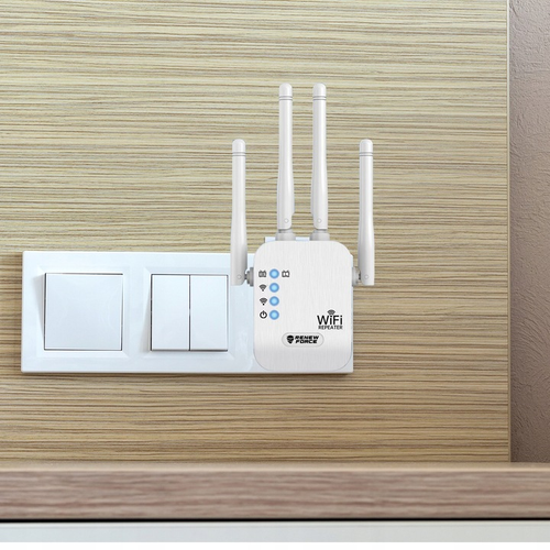 WZMACNIACZ Sygnału WiFi Sieci 5ghz MOCNY 1200Mb/s Zasięg WiFi REPEATER 4w1 na Arena.pl