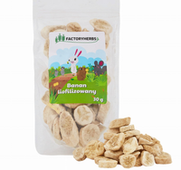 FACTORYHERBS Liofilizowany BANAN przysmak królika kawii gryzoni banany 30g