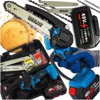 PIŁA ŁAŃCUCHOWA ELEKTRYCZNA AKUMULATOROWA 6" 8" DO GAŁĘZI + 2x AKU