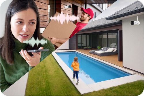 Kamera Zewnętrzna Tubowa IP WiFi 4MPx Powiadomienia, AUDIO 4xZOOM METALOWA na Arena.pl