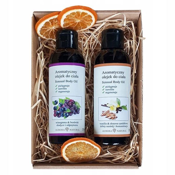 Zestaw na prezent olejki nawilżające aromatyczne pielęgnacja skóry 150 ml zdjęcie 1