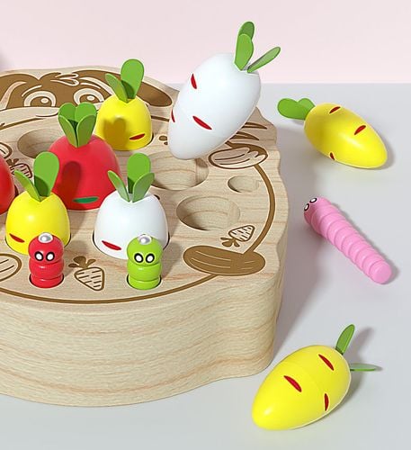 łapanie robaczków gra logiczna zręcznościowa królik marchewki jhtoy-566 na Arena.pl