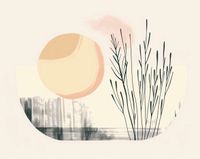 Plakat 76x60,5cm Pastelowy Wschód