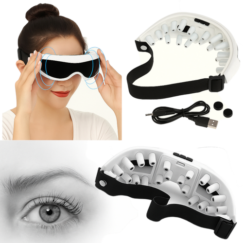 Masażer oczu Okulary magnetyczne wibracyjne masujące skroń okolice oczu na Arena.pl