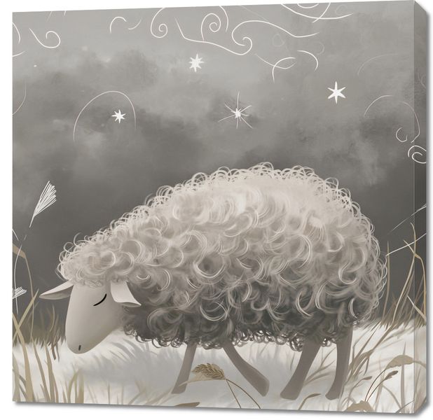 Obraz 90x90cm Bujna Owca zdjęcie 1