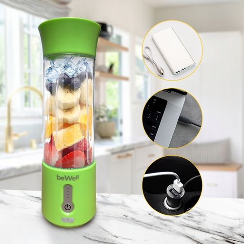 BLENDER KIELICHOWY DO SMOOTHIE I KOKTAJLI RECZNY beWell 500ml BEZPRZEWODOWY na Arena.pl