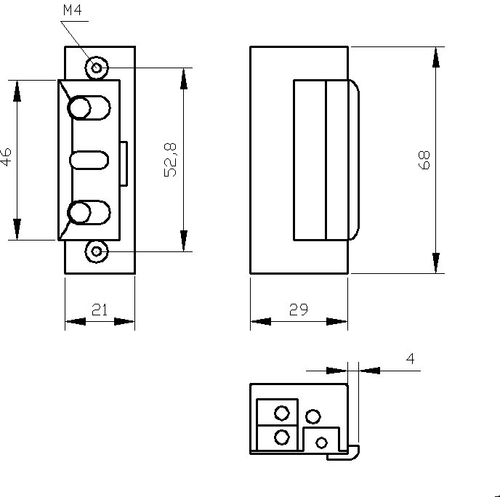 Elektrozaczep Elektra Plus 75 x 21 mm na Arena.pl