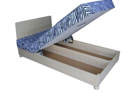 Łóżko do sypialni 140x200 materac + stelaż + pojemnik tapicerowane na Arena.pl