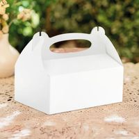 Pudełko opakowanie na ciasto białe, 10 szt.