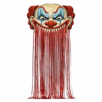 Dekoracja na drzwi kurtyna Freak Show Cyrk Klaun Halloween, 89x145 cm