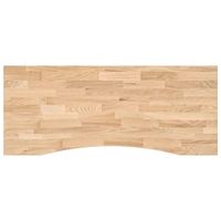 Blat biurka, surowe, 120x60x2,5 cm, lite drewno dębowe