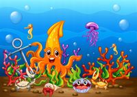 FOTOTAPETA dziecięca MUSZELKI WODNY ŚWIAT 260x180