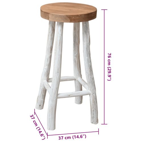 Stołek barowy, lite drewno tekowe na Arena.pl