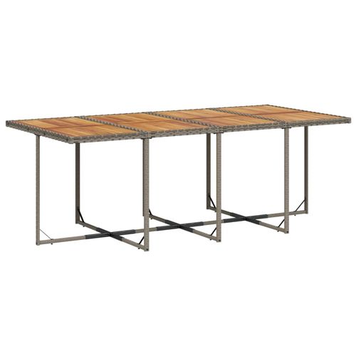 9-cz. zestaw mebli ogrodowych z poduszkami, szary, rattan PE na Arena.pl