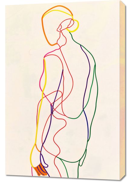 Obraz 60x90cm Tęczowy Zarys zdjęcie 1
