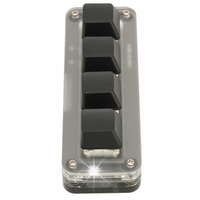 KLAWIATURA MECHANICZNA 4 KLAWISZOWA PROGRAMOWALNA KEYPAD RGB USB