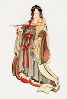 Plakat 67,5x100cm Benten (Goddess of Love), Hokusai Japoński Vintage do Sal