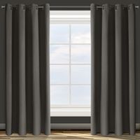 Zasłona gotowa na przelotkach PARISA 140x250 Design91 grafitowa