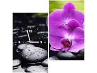 60X60CM ZEGAR KAMIENIE STORCZYKI OBRAZ DREWNO ŚCIAN KWADRAT