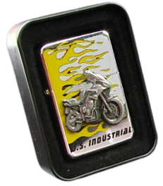 Zapalniczka Benzynowa Gentelo z Motywem Motocyklowym métalowa na Arena.pl