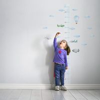 Naklejka Miarka Wzrostu Samoloty