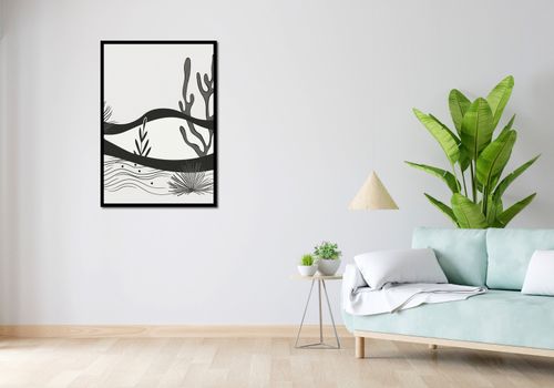 Plakat 70x100cm Ogród przy Nocy na Arena.pl