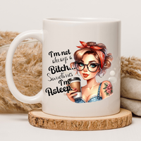 CHAMSKI KUBEK BEZ CENZURY | ŚMIESZNY PREZENT | DO PRACY BIURA DOMU | 330 ml