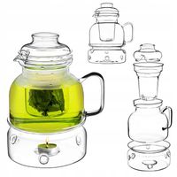 DZBANEK ŻAROODPORNY SZKLANY Z PODRZEWACZEM ZAPARZACZEM DO HERBATY 1,5L