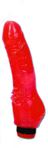 Realistyczny Żelowy Wibrator Penis Czerwony 13005 na Arena.pl