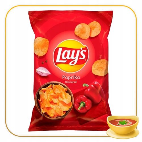 Pakiet 3szt LAYS Chipsy Papryka 130g na Arena.pl