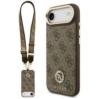 Etui Guess 4G Strass Logo & Big Strap Metal Buttons MagSafe do iPhone Air