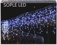 SOPLE LAMPKI CHOINKOWE ZEWNĘTRZNE MOCNE KURTYNA ŚWIETLNA 500LED BIAŁY