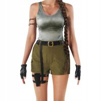 KOSTIUM LARA CROFT ARCHEOLOG POSZUKIWACZKA PRZYGÓD DAMSKA HALLOWEEN S