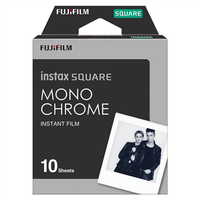 Fujifilm | Instax Square Monochrome (10pl) natychmiastowa karta fotograficzna | 86 x 72 mm | Obszar zdjęcia: 62 × 62 mm | Zestaw 10