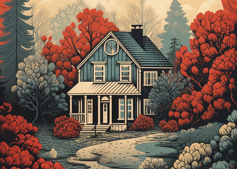 Plakat 35x25cm Idylla Rustykalna zdjęcie 1