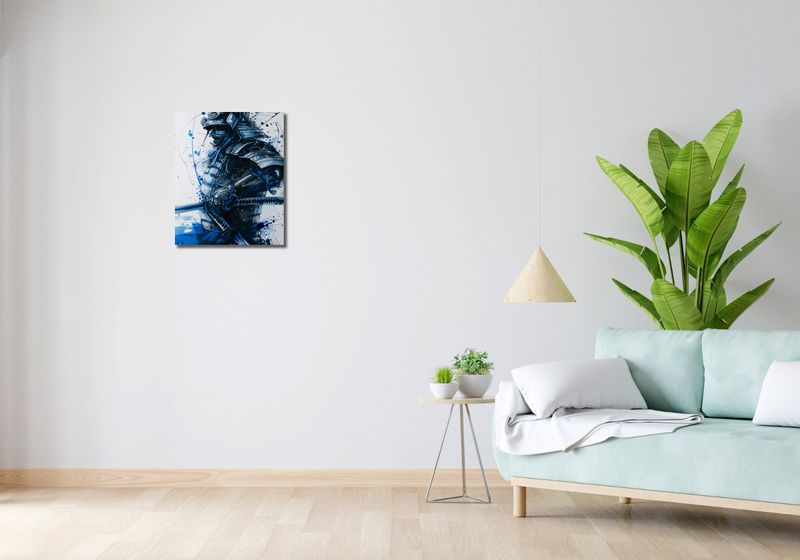 Obraz 40x50cm Samuraj w Błękicie zdjęcie 2