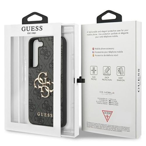 Guess GUHCS23S4GMGGR S23 S911 szary/grey hardcase 4G Big Metal Logo na Arena.pl