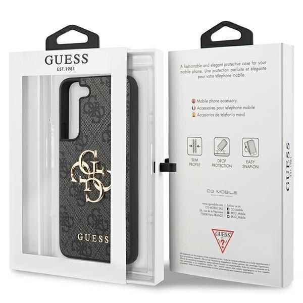 Guess GUHCS23S4GMGGR S23 S911 szary/grey hardcase 4G Big Metal Logo zdjęcie 8