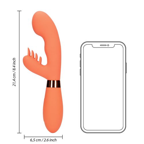 silicone rabbit vibrator with ribbed clitoral stimulator na Arena.pl