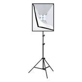 Zestaw studyjny Puluz Softbox 50x70cm LED 4 żarówki Statyw