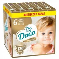 Pieluchy Dada 6 Pieluszki Extra Care Pampersy rozmiar 6 16+ kg 130 szt
