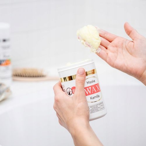 Maska do włosów farbowanych blond i na skórę głowy, Wax Kamilla 480ml na Arena.pl