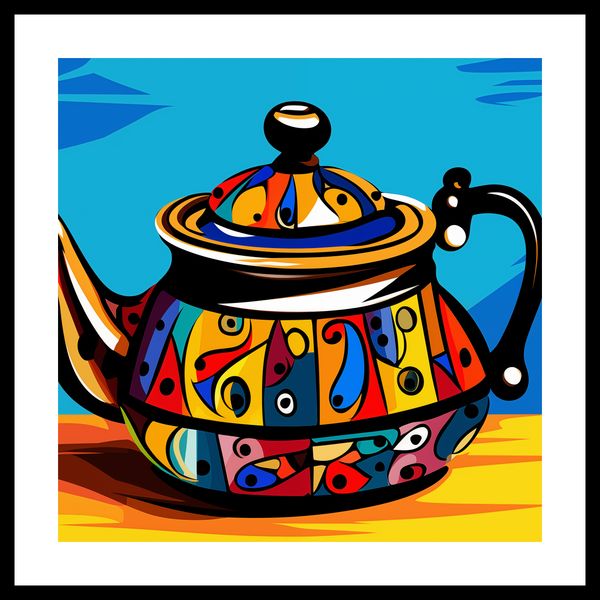 Plakat 50x50cm Może Herbatki? zdjęcie 3