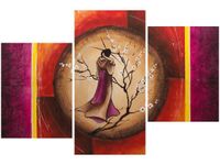 60 90CM OBRAZ 3 ELEM SAO CHANG KULI SNÓW ŚCIENNY DRUK PŁÓTNO