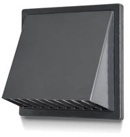 kratka wentylacyjna/wylot z okapem 170*170,fi 150, grafit - rx 02-370gr