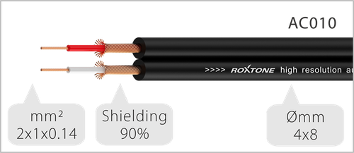 Kabel audio 2 x Wtyk RCA / 2 x Wtyk RCA 6m Roxtone SACC130L6 na Arena.pl