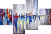 140CM 70 OBRAZ ABSTRAKCYJNY WODOSPAD ŚCIENNY