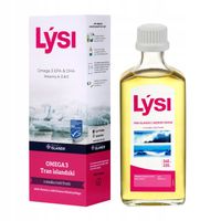 Tran Lýsi Tutti Frutti OMEGA 3 DHA EPA witaminy A D E 240 ml