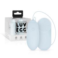wibrujące jajko luv egg niebieskie z pilotem usb