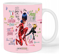 Kubek ceramiczny Biedronka i Czarny Kot - Miraculous